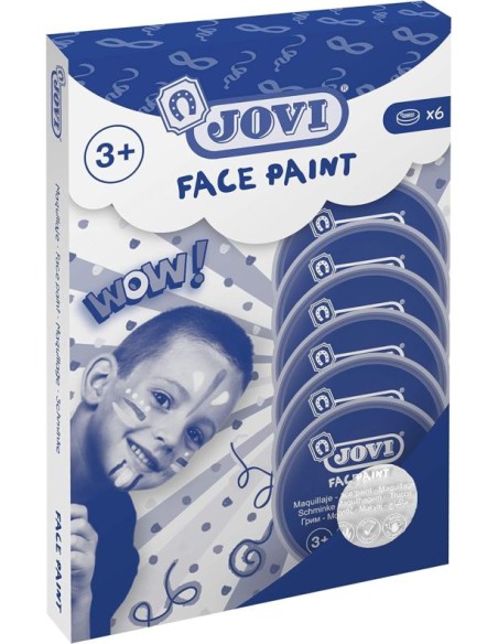 ESTUCHE 6 BOTES DE PINTURA FACIAL 8ML BLANCO