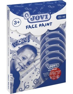 ESTUCHE 6 BOTES DE PINTURA FACIAL 8ML ROJO