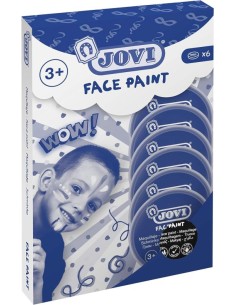 ESTUCHE 6 BOTES DE PINTURA FACIAL 8ML NEGRO