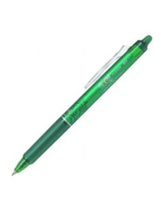 C 12 BOLIGRAFO FRIXION CLICKER BALL 07MM VERDE BORRABLE PILOT