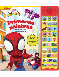 PRIMERAS PALABRAS SPIDEY 30 BOTONES CON VOZ Y SONIDOS