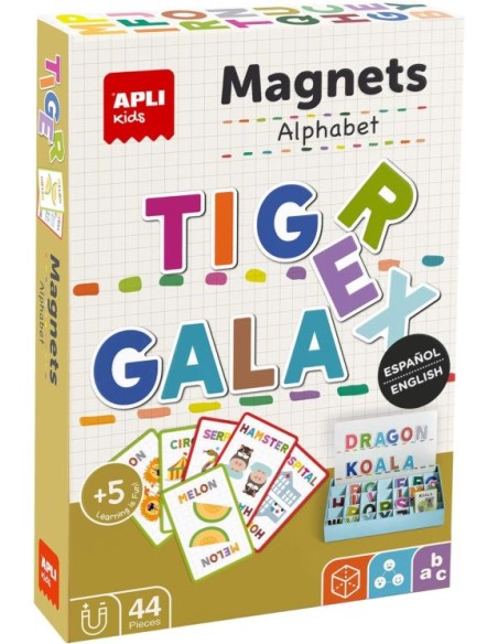 ALFABETO TIGER MAGNETS ESPANOL INGLES