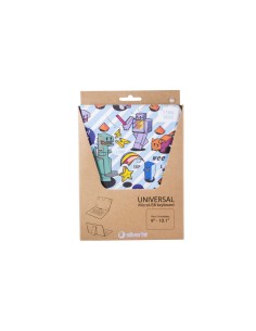 Funda Universal Estampada PIXEL GAMER + teclado MicroUSB (9 - 10,1") 2