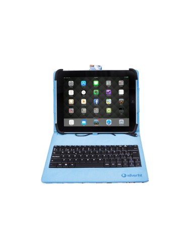 Funda Universal Estampada PIXEL GAMER + teclado MicroUSB (9 - 10,1")