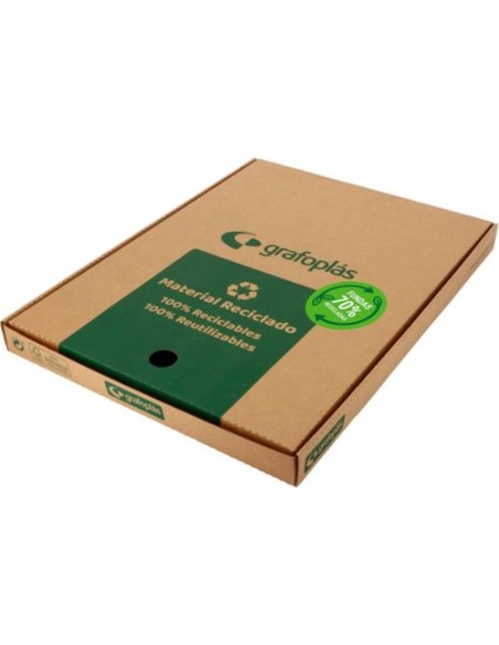 C 100 fundas a4 multitaladro pp cristal 70 micras 70 recicladas