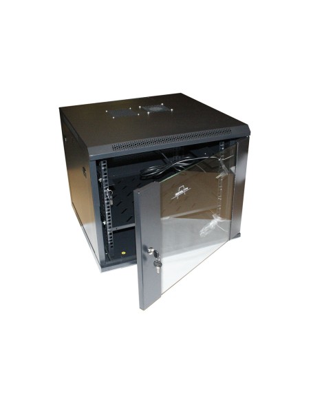 SH6609 9U Bastidor de pared Negro