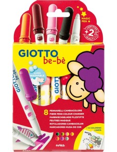 ESTUCHE 8 ROTULADORES CAMBIACOLOR GIOTTO BE BE