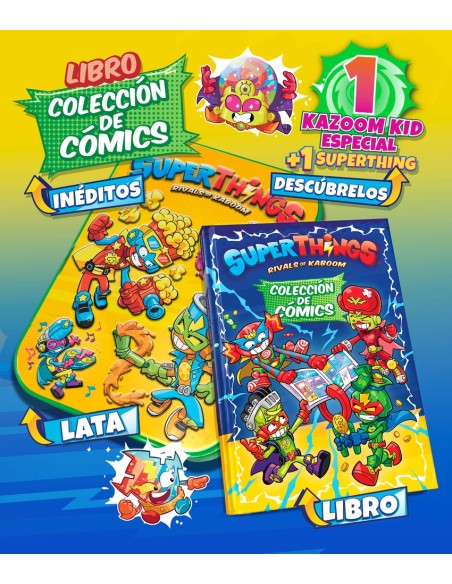 Libro Coleccionista Comics Superthings Neon Power