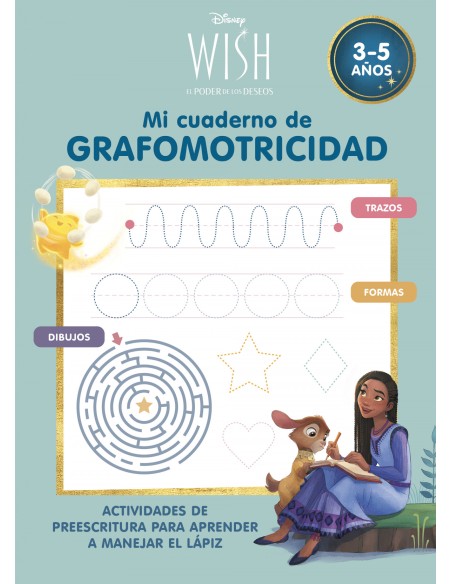 Disney WISH Mi cuaderno de grafomotricidad