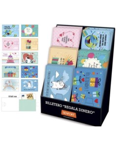 EXPOSITOR 30 BILLETEROS REGALA DINERO SURTIDOS