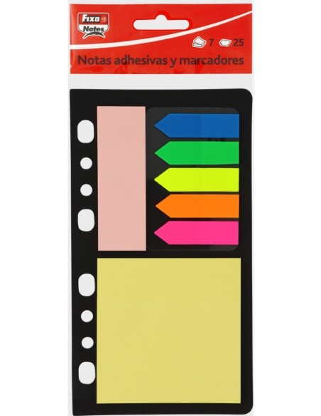 Set notas adhesivas y marcadores translucidos surtido pequeno Set notas adhesivas y marcadores translucidos surtido pequeno