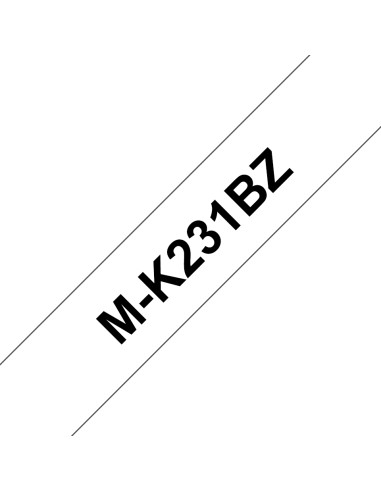 M-K231BZ cinta para impresora de etiquetas Negro sobre blanco