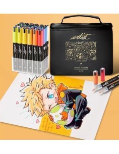 Estuche 24 rotuladores acylic marker colores surtidos