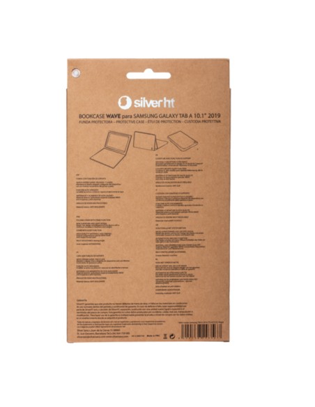 Funda BookCase Wave para Samsung TAB A 2019 10'1 pulgadas (T510/T515) Azul oscuro