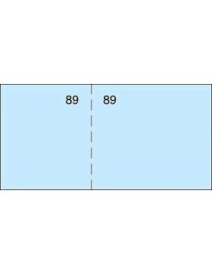 PAQ 20 TALONARIO DE CAJA T29 107X5CM COLOR AZUL