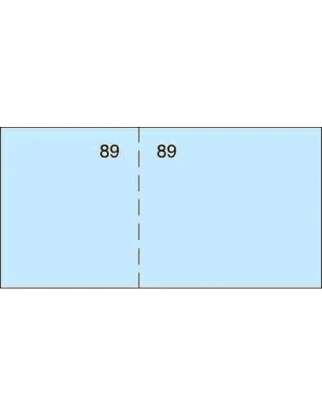 PAQ 20 TALONARIO DE CAJA T29 107X5CM COLOR AZUL