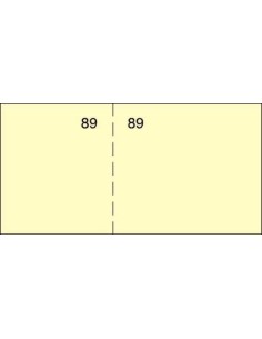 PAQ 20 TALONARIO DE CAJA T29 AMARILLO 1077X5CM AMARILLO