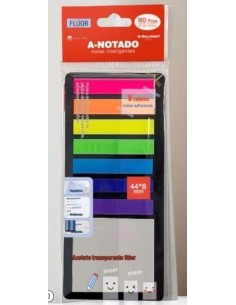 SET 8 NOTAS ADHESIVAS INTELIGENTES TRANSLUCIDAS CO SURTIDO