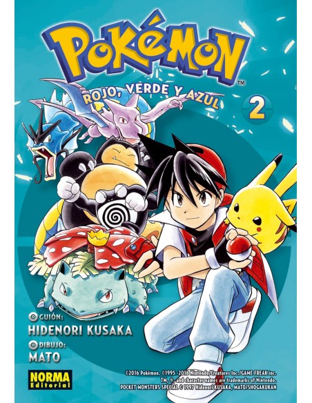 POKEMON 02 ROJO VERDE Y AZUL 02 NUEVO PVP
