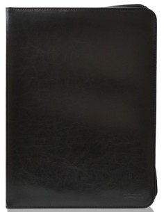 PORTAFOLIO A4 CON CREMALLERA NEGRO 35X24X3CM