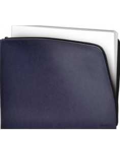 DOSSIER CREMALLERA TAMANO A5 AZUL 25X18 CM