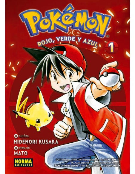 POKEMON 01 ROJO VERDE Y AZUL 1 NUEVO PVP