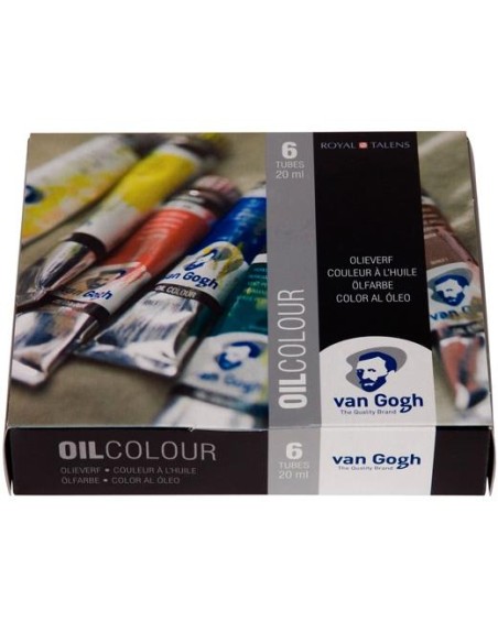 TALENS VAN GOGH SET DE INICIACIÓN PINTURA AL ÓLEO DE 6 TUBOS DE 20ML COLORES SURTIDOS