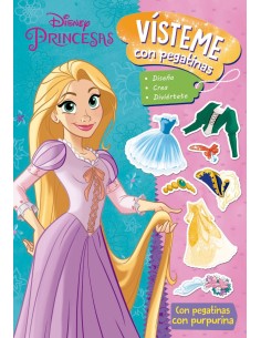 Princesas Visteme con pegatinas 2