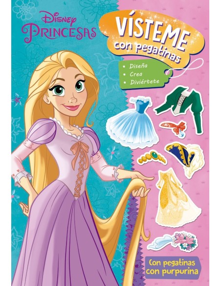 Princesas Visteme con pegatinas 2