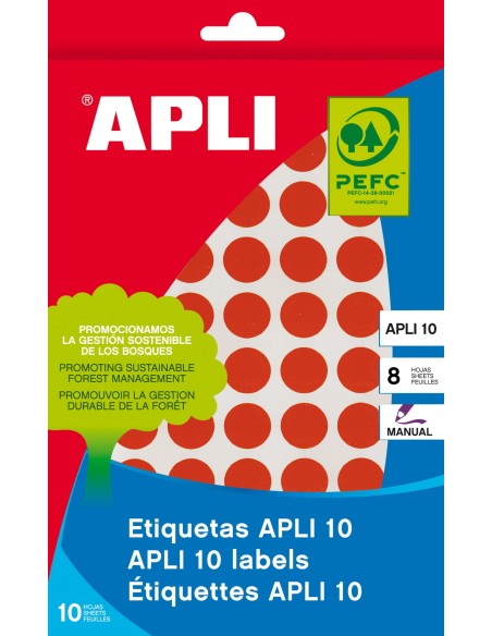 02732 etiqueta autoadhesiva Círculo Permanente Rosa