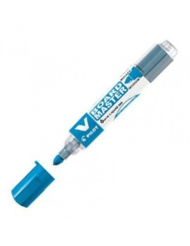 c 10 rotulador pizarra vboard master azul recargable