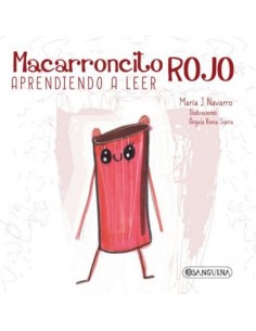 Macarroncito rojo aprendiendo a leer