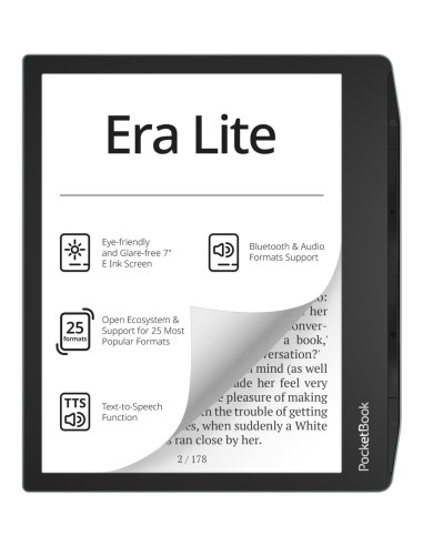 Era Lite lectore de e-book Pantalla táctil 16 GB Wifi Negro