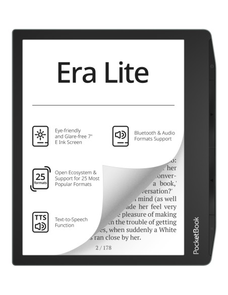 Era Lite lectore de e-book Pantalla táctil 16 GB Wifi Negro