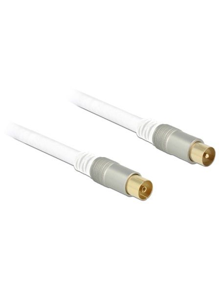 5m RG-6/U cable coaxial RG-6/U IEC Blanco