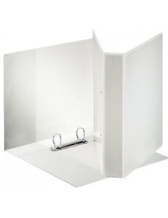 CARPETA CANGURO A4 2 ANILLAS 25MM MIXTAS COLOR BLANCO