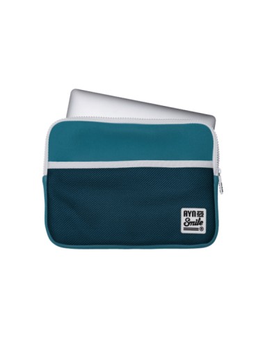 Funda Sleeve para Portátil de 13 y 14 pulgadas Fitness de Neopreno color Azul Turquesa