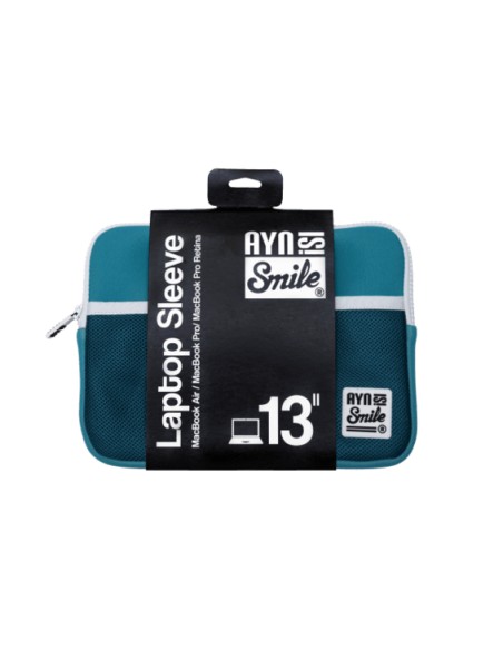 Funda Sleeve para Portátil de 13 y 14 pulgadas Fitness de Neopreno color Azul Turquesa