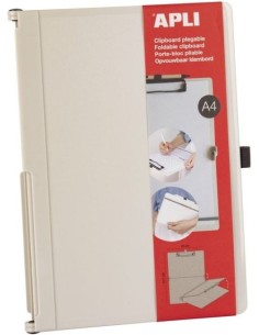 Clipboard plegable a4 plastico abs color blanco
