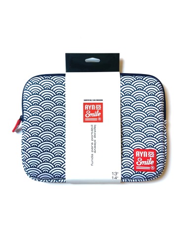 Laptop sleeve Kimono 1¡"13-14" Seigaiha