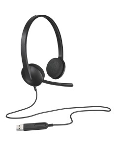 AURICULARES LOGITECH H340 CON MICROFONO USB COLOR NEGRO 