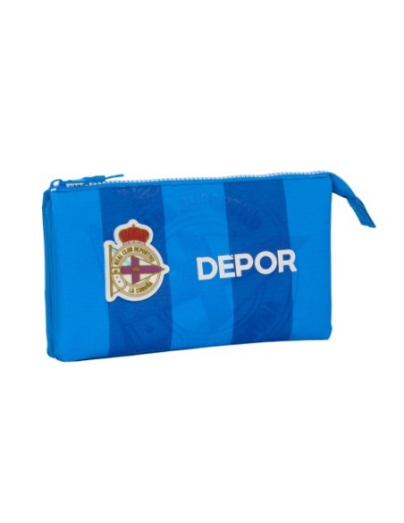 PORTATODO TRIPLE REAL DEPORTIVO DE LA CORUNA 22x12x3cm