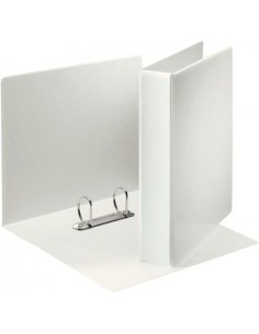 CARPETA CANGURO A4 2 ANILLAS 40MM MIXTAS COLOR BLANCO