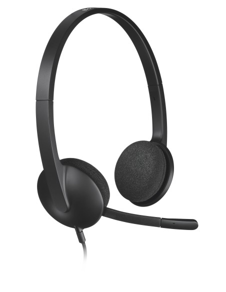  AURICULARES LOGITECH H340 CON MICROFONO USB COLOR NEGRO 