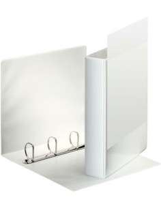 CARPETA CANGURO A4 4 ANILLAS 40MM MIXTAS COLOR BLANCO