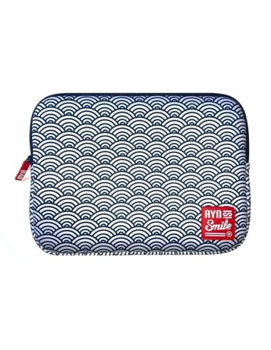 Laptop sleeve Kimono 13"-14" Seigaiha + Mouse