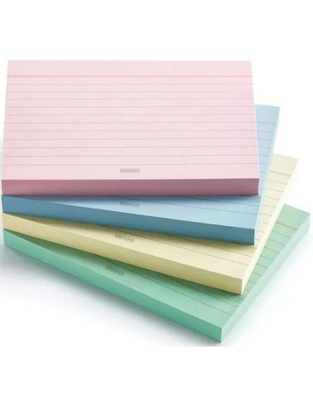PAQ 200 FCICHAS RAYADA COLORES A5 210X148MM