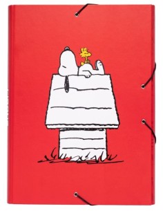 CARPETA A4 GOMAS Y SOLAPAS SNOOPY