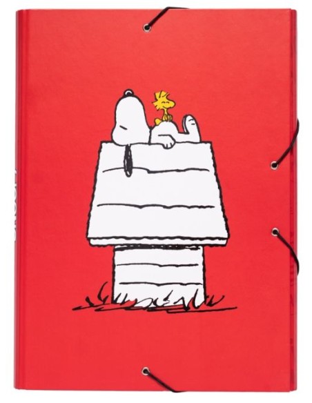 CARPETA A4 GOMAS Y SOLAPAS SNOOPY