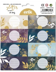 ETIQUETAS ADHESIVAS GLITTER